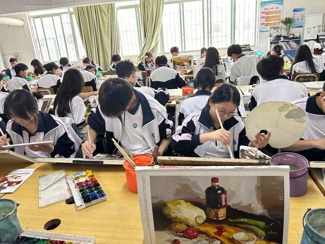 美！高新计算机学子水粉画作品大赏